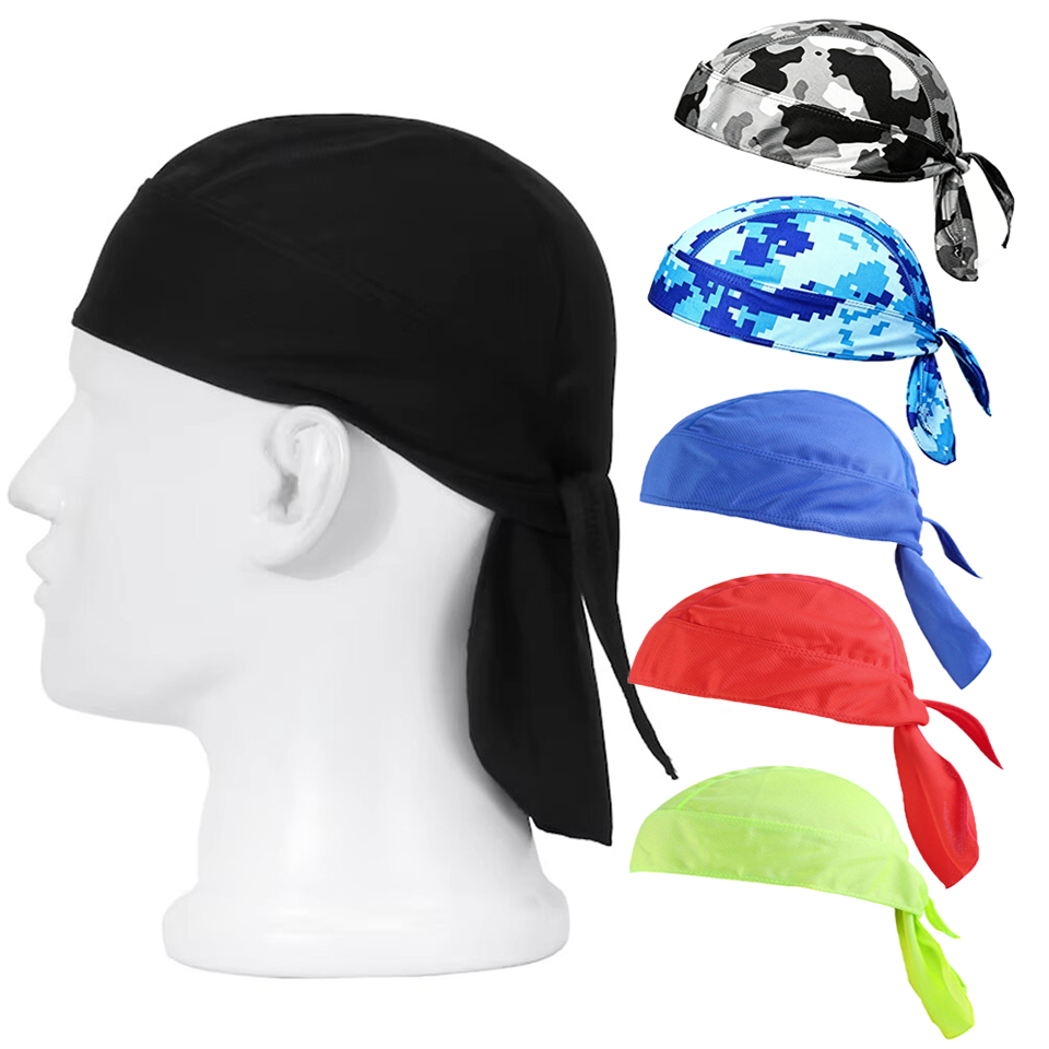 Outdoor Sport Hat - ผ้าคาดศีรษะสำหรับปั่นจักรยาน ซับเหงื่อ แห้งเร็ว ป้องกันแสงแดด ผ้าพันศีรษะสำหรับกีฬากลางแจ้ง ผ้าพันคอแบบสปอร์ต