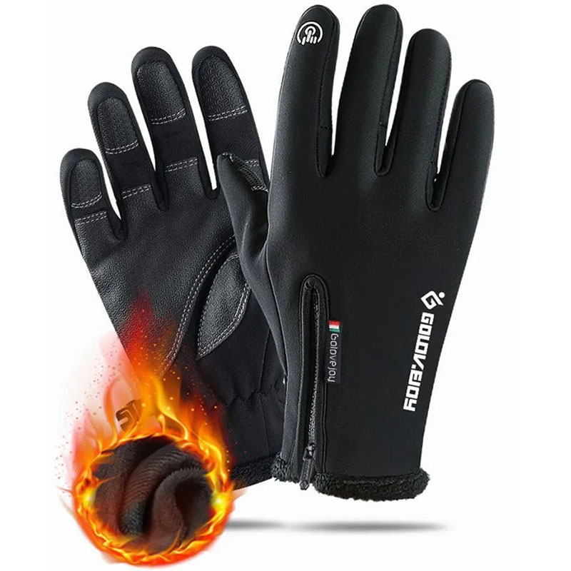 Horse Riding Glove - MXLLINA ฤดูหนาว WARM Zipper ขี่ถุงมือขี่ม้าผู้หญิง Windproof