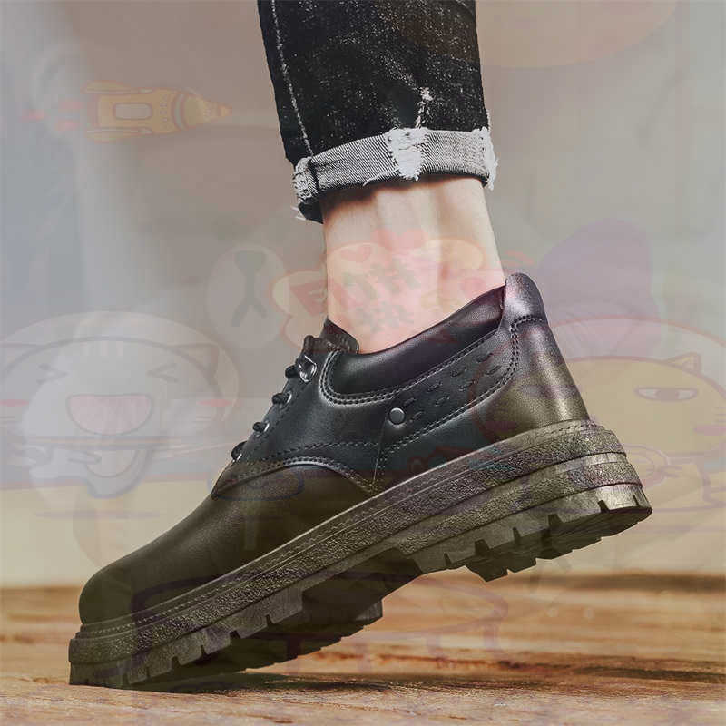 Outdoor Sport Ideas - Dark Natural หนังแฟชั่น Trainers เทนนิสรองเท้าผ้าใบผู้ชายรองเท้าแฟชั่นรองเท้าผ้าใบคุณภาพกีฬาราคาต่ําสุขภาพ