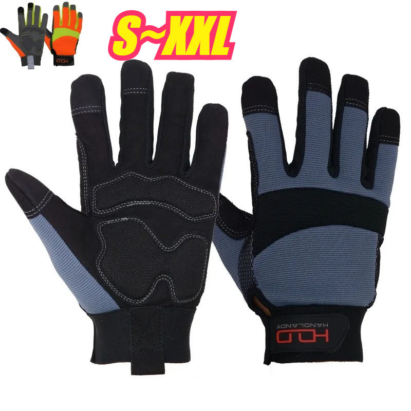 Horse Riding Glove - ถุงมือไมโครไฟเบอร์ทนต่อการสึกหรอสำหรับงานก่อสร้าง งานอุตสาหกรรม งานซ่อมเครื่องจักร งานประกันแรงงาน ถุงมือขี่ม้า