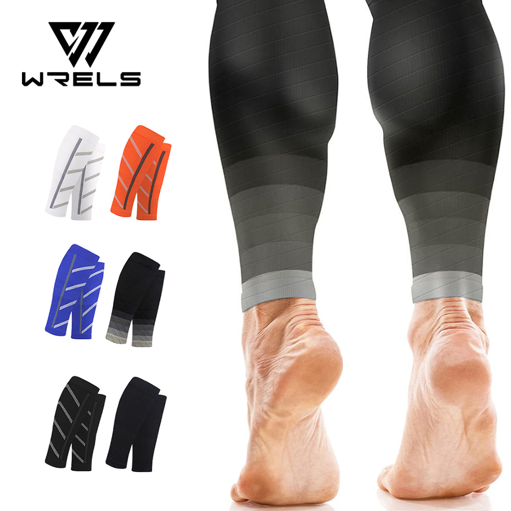 Outdoor Sport Leggings - การบีบอัดกีฬาถุงเท้าลูกวัวสนับสนุนช่วย Night Running ไนลอน Slim ถุงเท้าผู้ชายวิ่งกลางแจ้งยาวถุงน่องความดัน