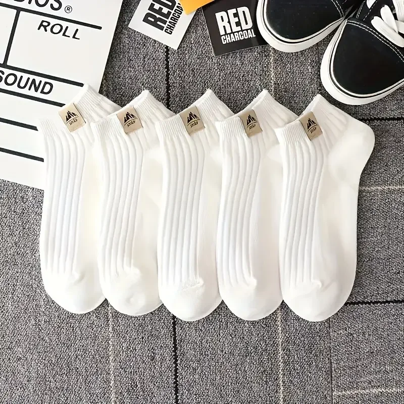 Outdoor Sport Hose - 5/10 คู่ของถุงเท้าลำลองสำหรับออกกำลังกายกลางแจ้งสำหรับผู้ชายที่สวมใส่สบายและนุ่มบริเวณข้อเท้าสำหรับผู้หญิงที่ดูดซับเหงื่อได้