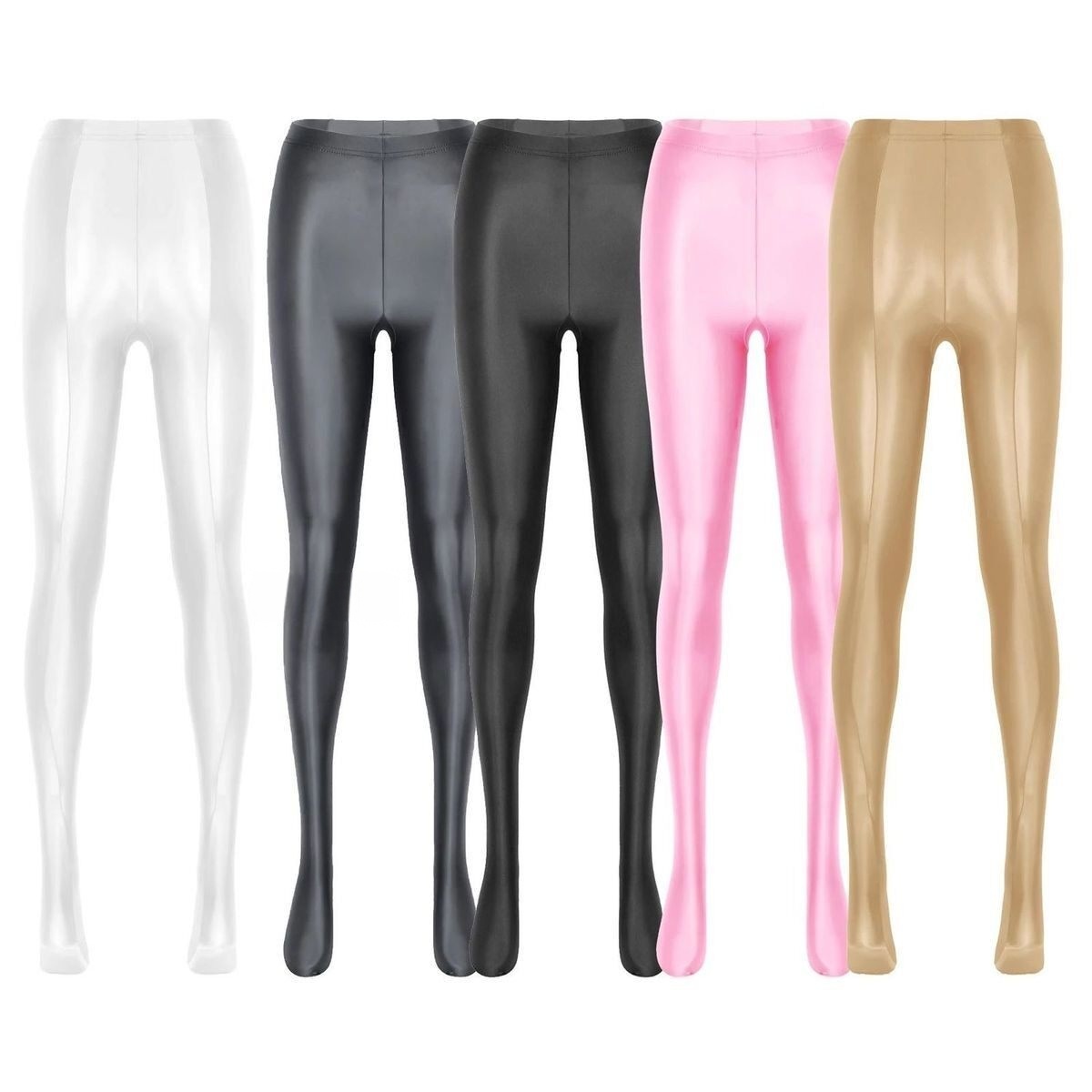 Outdoor Sport Leggings - ถุงน่องแบบมีตะเข็บด้านหลังขนาดใหญ่พิเศษ กระชับสัดส่วน ยืดหยุ่น เงางาม เหมาะสำหรับใส่ลำลอง ใส่ทุกวัน