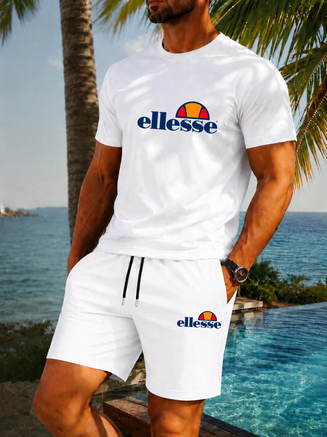 เสื้อยืดคอกลมผู้ชายสไตล์คลาสสิ - Outdoor Sport Leisure บทวิจารณ์และราคา