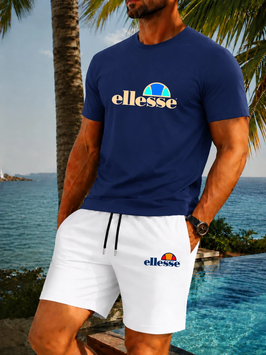 เสื้อยืดคอกลมผู้ชายสไตล์คลาสสิ - Outdoor Sport Leisure บทวิจารณ์และราคา