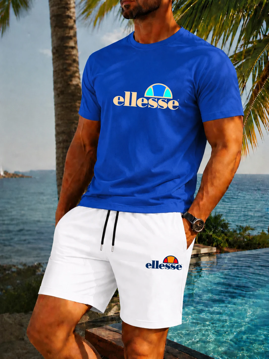 เสื้อยืดคอกลมผู้ชายสไตล์คลาสสิ - Outdoor Sport Leisure บทวิจารณ์และราคา