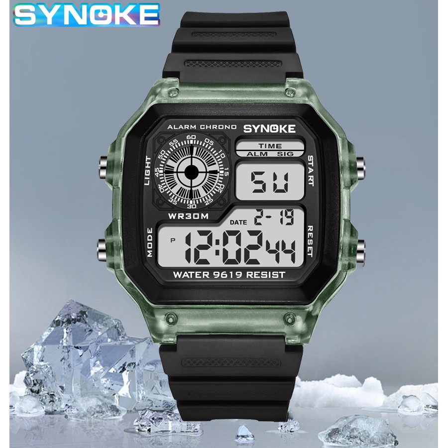 นาฬิกาดิจิตอลสำหรับผู้ชายนาฬิก - Outdoor Sport Lights บทวิจารณ์และราคา