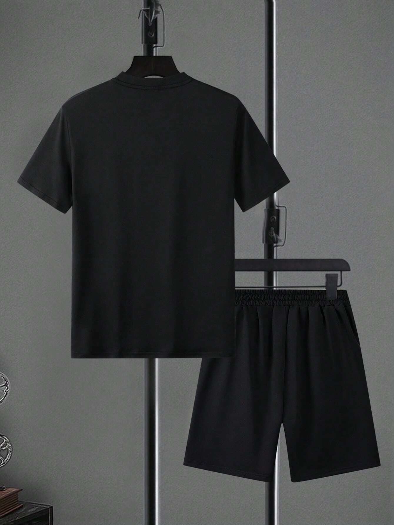 ชุดเสื้อยืดกางเกงขาสั้นผู้ชายส - Outdoor Sport Leisure บทวิจารณ์และราคา