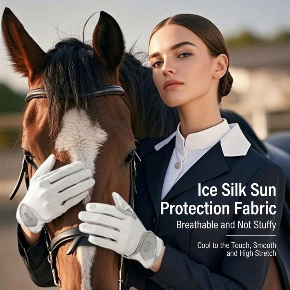 ถุงมือขี่ม้าแบบใหม่ ระบายอากาศ - Horse Riding Glove บทวิจารณ์และราคา