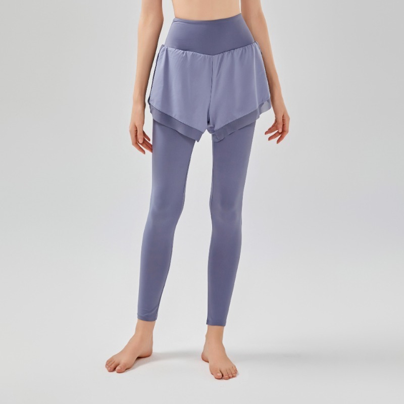 ผู้หญิงปลอม 2 ชิ้นกางเกงขายาวไ - Outdoor Sport Leggings บทวิจารณ์และราคา