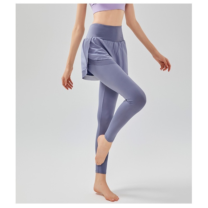 ผู้หญิงปลอม 2 ชิ้นกางเกงขายาวไ - Outdoor Sport Leggings บทวิจารณ์และราคา