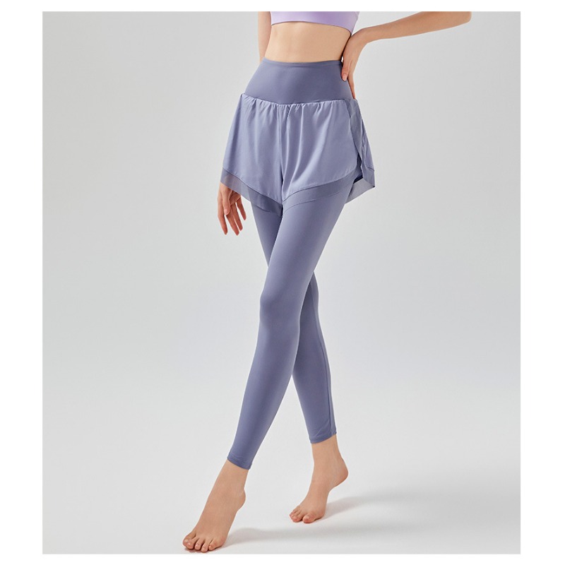 ผู้หญิงปลอม 2 ชิ้นกางเกงขายาวไ - Outdoor Sport Leggings บทวิจารณ์และราคา