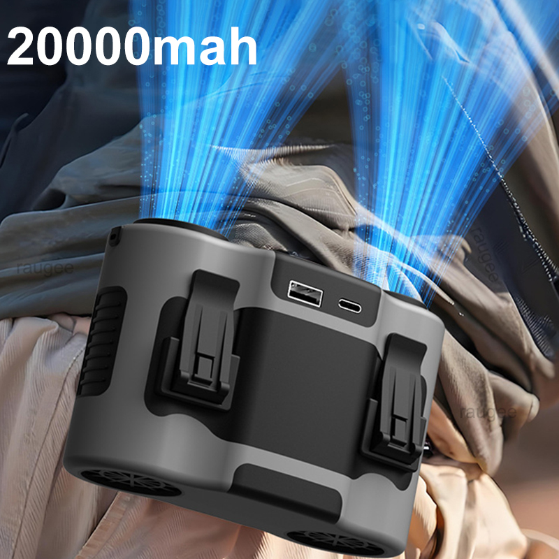 20000Mah เอวพัดลมพัดลมแบบคลิปพ - Outdoor Sport Outlet บทวิจารณ์และราคา