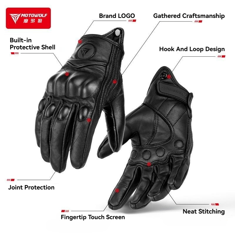 MOTOWOLF ถุงมือมอเตอร์ไซค์ ถุง - Horse Riding Glove บทวิจารณ์และราคา